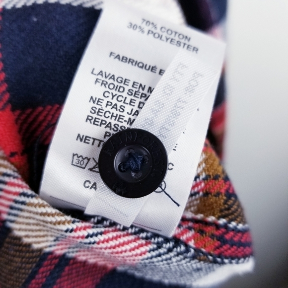 RAINFOREST Flannel Plaid Button Front Shirt NWT - Picture 11 of 11